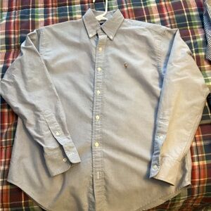 Womens Light Blue Oxford Shirt